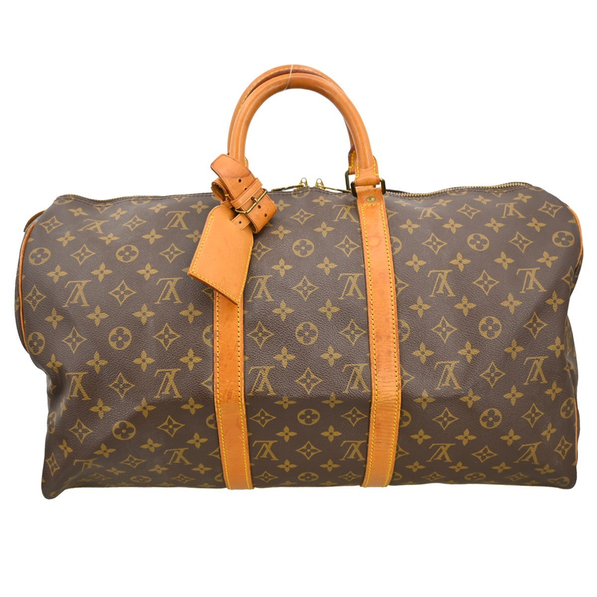 Louis Vuitton Louis Vuitton Keepall Bag Monogram Canvas Brown Canvas Travel Bag Bag (Pre-Loved)