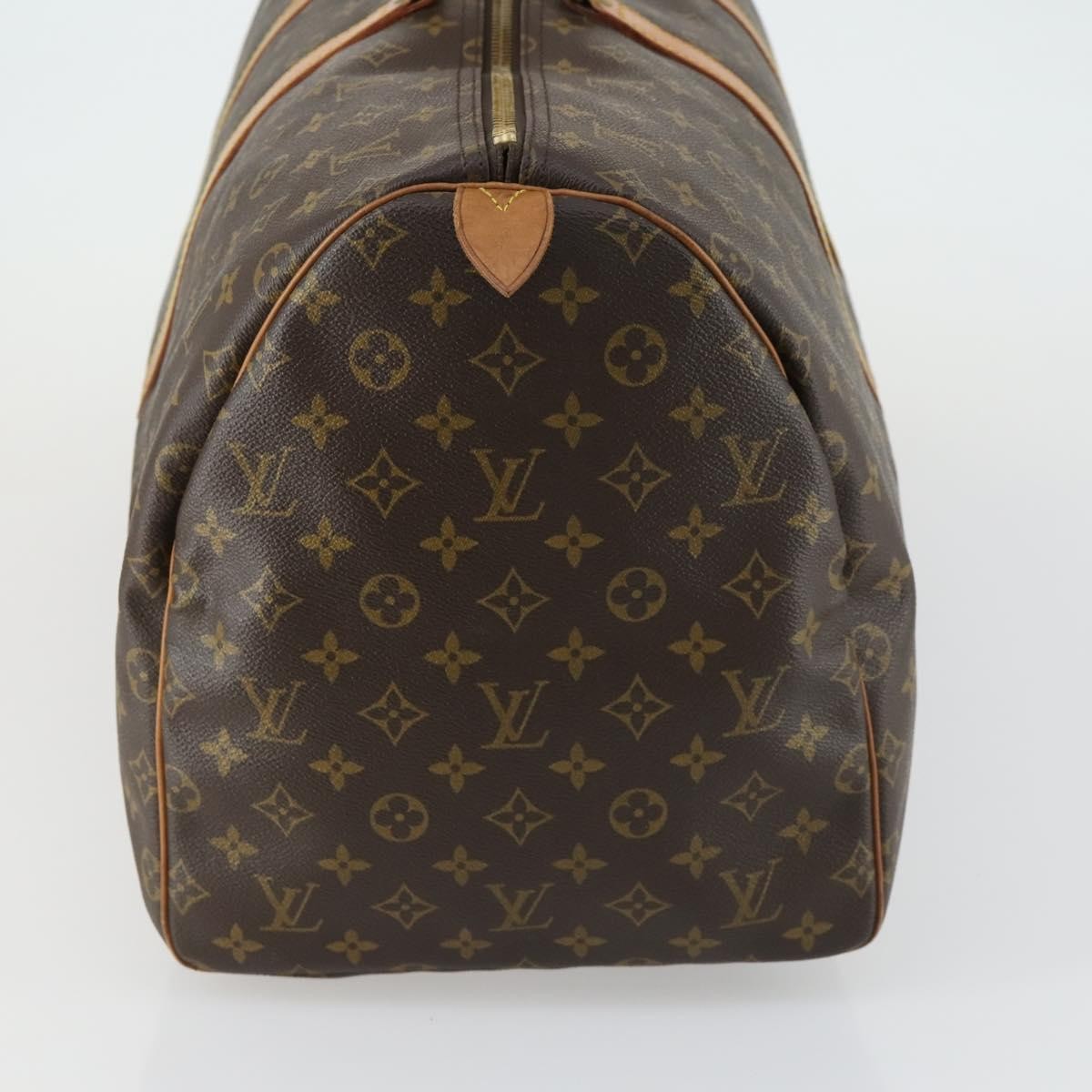 Louis Vuitton Keepall Bag Monogram Canvas Brown Canvas Travel Bag Bag (Authentic Pre-Loved)