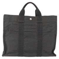 Hermes Fourre-Tout Herline Canvas Gray Canvas Tote Bag Bag (Pre-Loved)