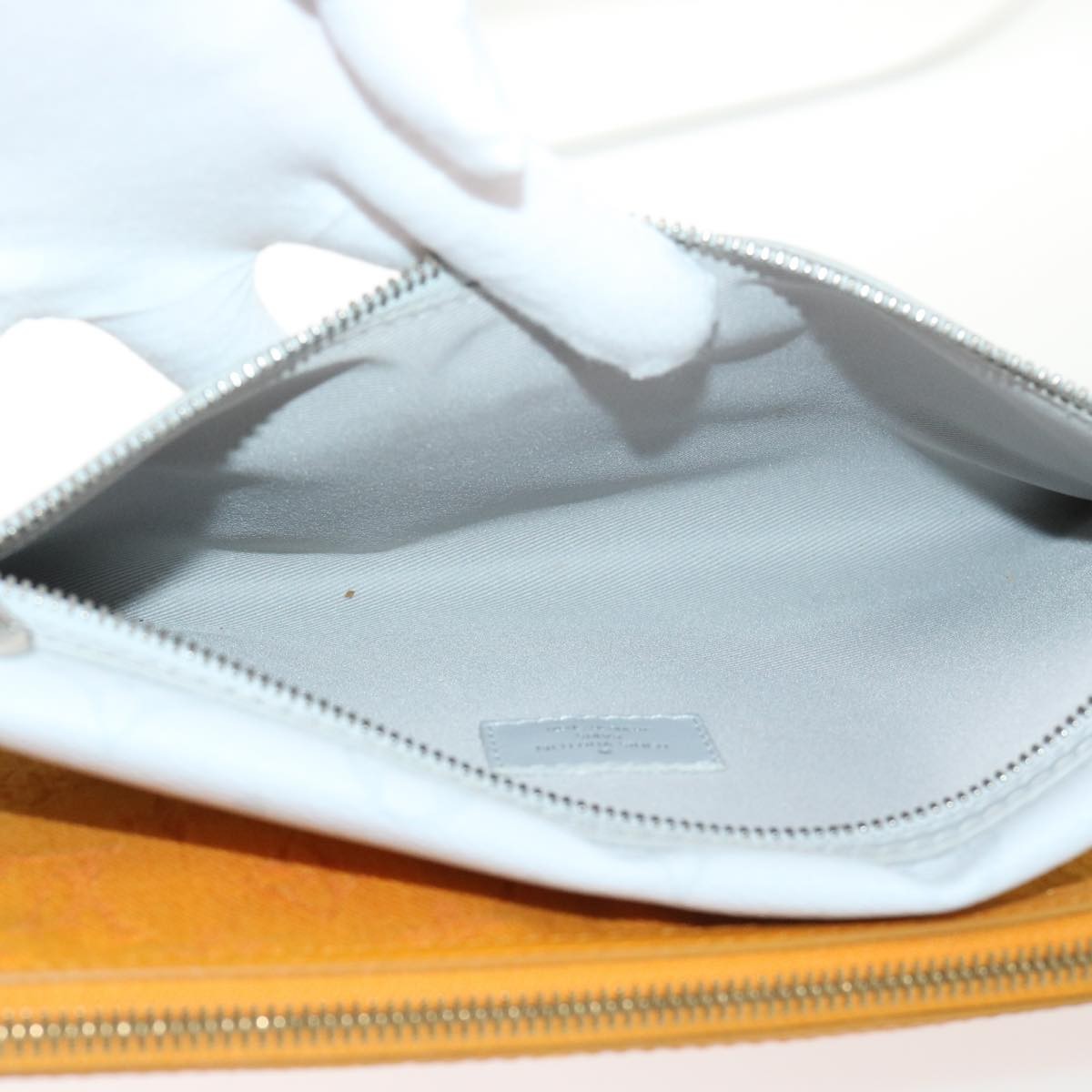 Louis Vuitton Double Flat Messenger Bag Limited Edition Logo Story Monogram Canvas And Denim Multicolour Canvas Clutche & Pouche Bag (Pre-Loved)