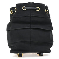 Salvatore Ferragamo Vala Backpack Canvas Black Canvas Backpack Bag (Authentic Pre-Loved)