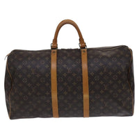 Louis Vuitton Keepall Bag Monogram Canvas Brown Canvas Travel Bag Bag (Pre-Loved)