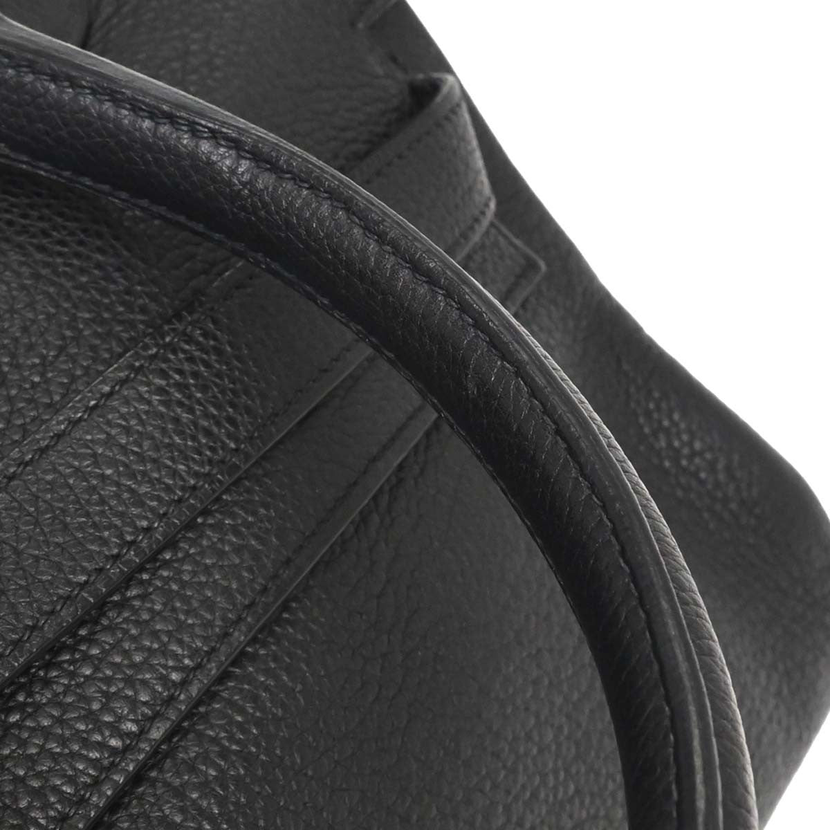 Hermes Shoulder Kelly Bag Togo Black Leather Handbag (Authentic Pre-Loved)