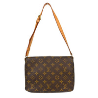 Louis Vuitton Musette Tango Handbag Monogram Canvas Brown Canvas Shoulder Bag Bag (Authentic Pre-Loved)