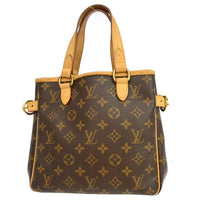 Louis Vuitton Batignolles Handbag Monogram Canvas Brown Canvas Tote Bag Bag (Pre-Loved)