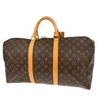 Louis Vuitton Louis Vuitton Keepall Bag Monogram Canvas Brown Canvas Travel Bag Bag (Pre-Loved)