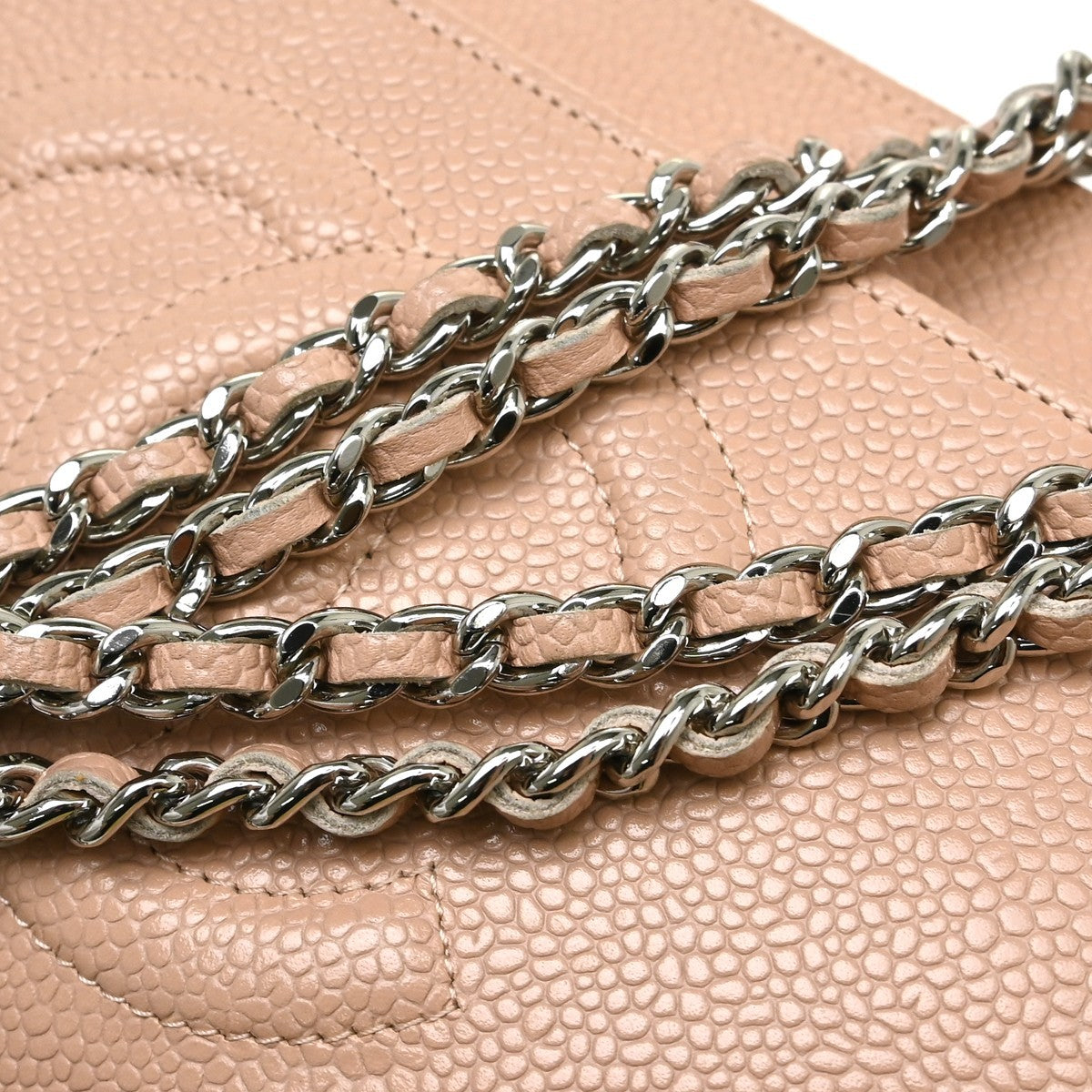 Chanel Logo Wallet On Chain Leather Pink Calfskin Crossbody Bag Bag (Authentic Pre-Loved)