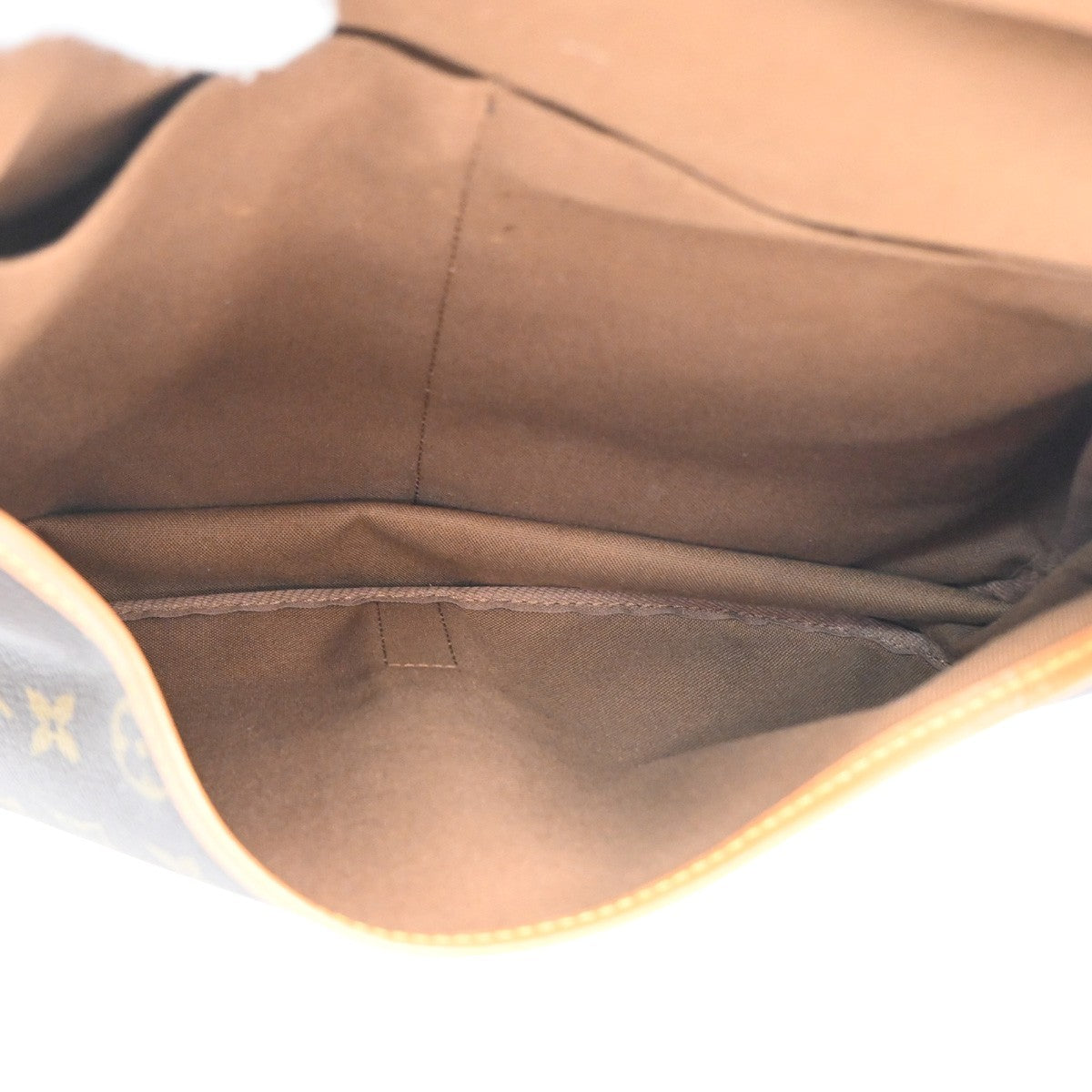 Louis Vuitton Saumur Handbag Monogram Canvas Brown Canvas Shoulder Bag Bag (Authentic Pre-Loved)