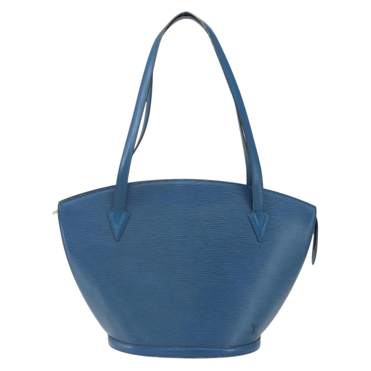 Louis Vuitton Saint Jacques Handbag Epi Leather Blue Leather Shoulder Bag Bag (Pre-Loved)