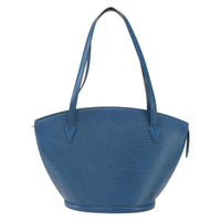 Louis Vuitton Saint Jacques Handbag Epi Leather Blue Leather Shoulder Bag Bag (Pre-Loved)