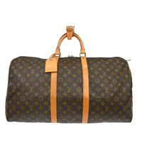 Louis Vuitton Louis Vuitton Keepall Bag Monogram Canvas Brown Canvas Travel Bag Bag (Authentic Pre-Loved)