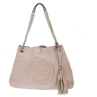 Gucci Soho Chain Strap Shoulder Bag Leather Pink Leather Shoulder Bag Bag (Pre-Loved)