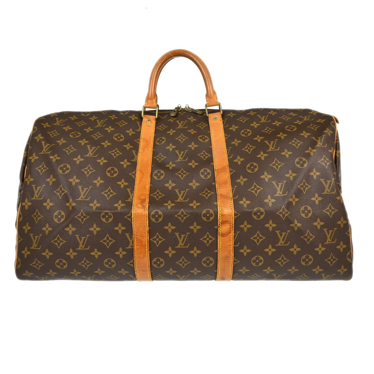Louis Vuitton Louis Vuitton Keepall Bag Monogram Canvas Brown Canvas Travel Bag Bag (Pre-Loved)