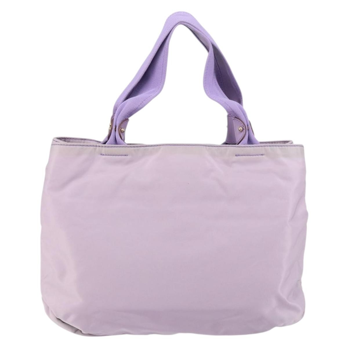 Salvatore Ferragamo Vala Tote Nylon Purple Nylon Tote Bag Bag (Authentic Pre-Loved)