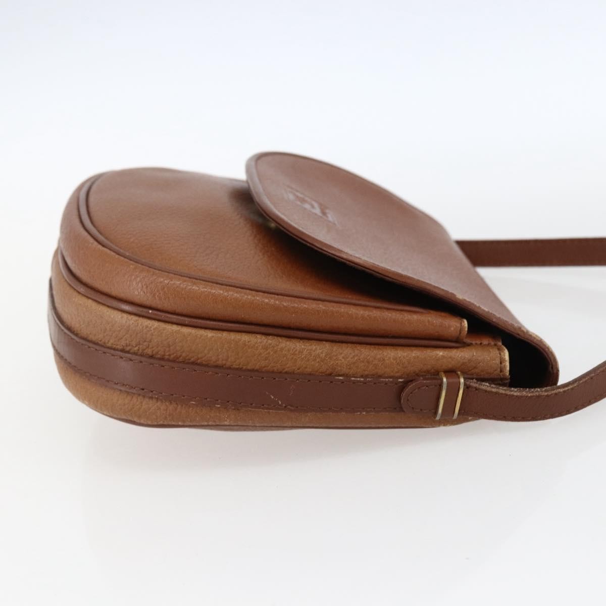 Burberry Vintage Shoulder Bag Leather Brown Leather Shoulder Bag Bag (Authentic Pre-Loved)