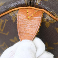 Louis Vuitton Louis Vuitton Speedy Handbag Monogram Canvas Brown Canvas Handbag (Pre-Loved)