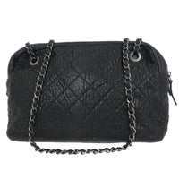 Chanel Chanel Chanel Matelassé Cuir Noir Black Leather Black Calfskin Shoulder Bag Bag (Pre-Loved)
