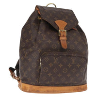 Louis Vuitton Vintage Montsouris Backpack Monogram Canvas Brown Canvas Backpack Bag (Pre-Loved)
