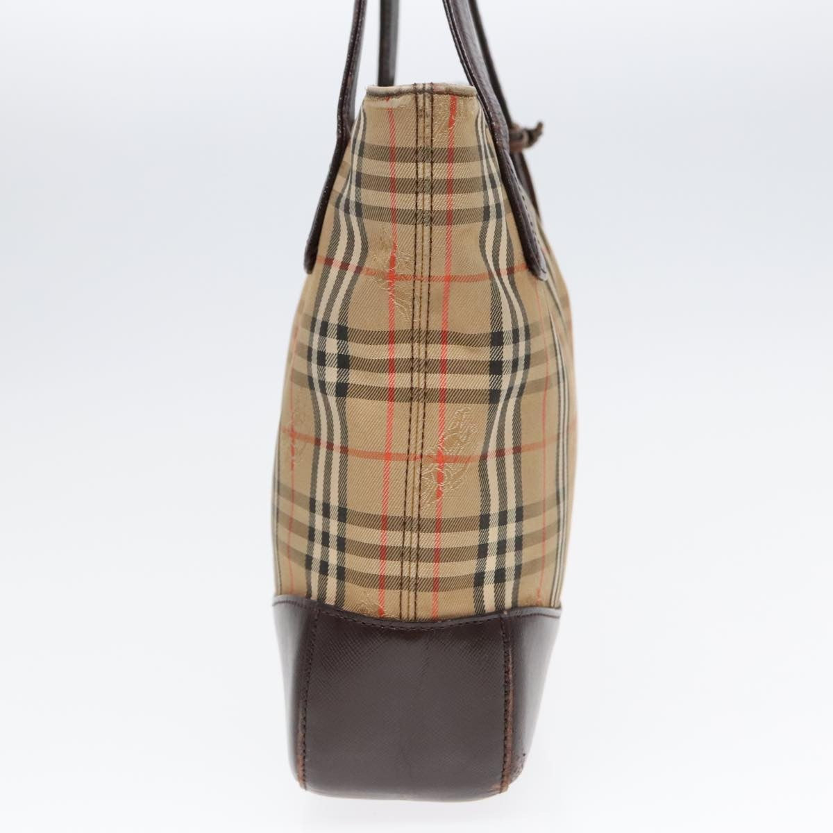 Burberry Burberry Nova Check Tote Canvas Check Pattern Beige Canvas Tote Bag Bag (Pre-Loved)
