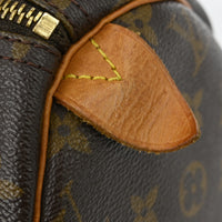 Louis Vuitton Speedy Handbag Monogram Canvas Brown Canvas Handbag (Pre-Loved)