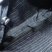 Prada Vintage Shoulder Bag Nylon And Leather Black Nylon Shoulder Bag Bag (Authentic Pre-Loved)