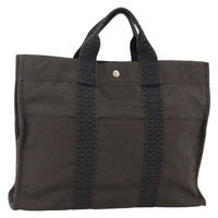 Hermes Fourre-Tout Herline Canvas Gray Canvas Tote Bag Bag (Pre-Loved)