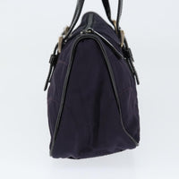 Prada Baguette Shoulder Bag Quilted Tessuto With Leather Purple Nylon Shoulder Bag Bag (Authentic Pre-Loved)
