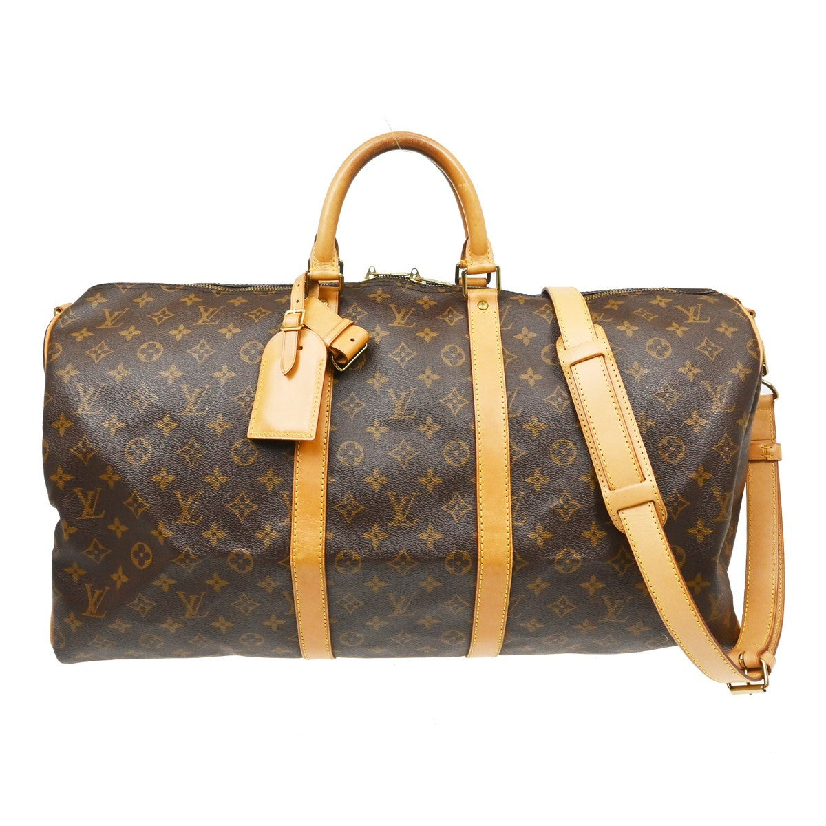 Louis Vuitton Louis Vuitton Keepall Bandouliere Bag Monogram Canvas Brown Canvas Travel Bag Bag (Authentic Pre-Loved)