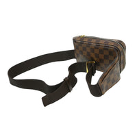 Louis Vuitton Geronimos Waist Bag Damier Brown Canvas Clutche & Pouche Bag (Pre-Loved)