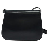 Salvatore Ferragamo Gancini Shoulder Bag Leather Navy Leather Shoulder Bag Bag (Pre-Loved)