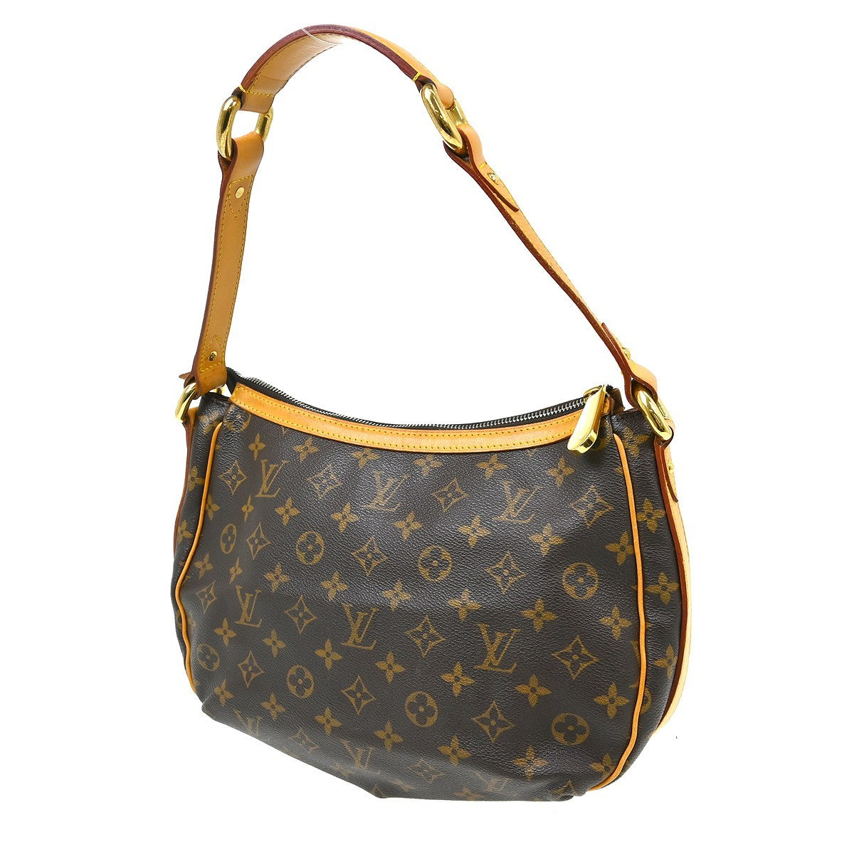 Louis Vuitton Tulum Handbag Monogram Canvas Brown Canvas Shoulder Bag Bag (Pre-Loved)