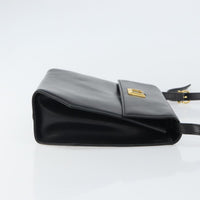 Salvatore Ferragamo Vintage Shoulder Bag Leather Black Leather Shoulder Bag Bag (Pre-Loved)