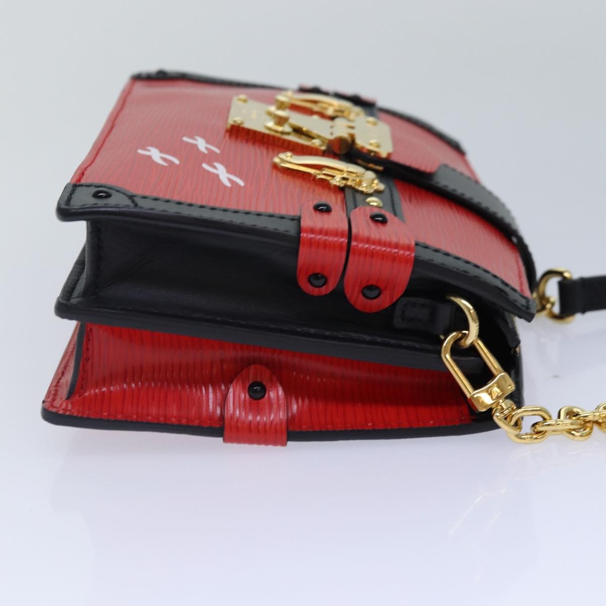 Louis Vuitton Trunk Clutch Epi Leather Red Leather Shoulder Bag Bag (Authentic Pre-Loved)