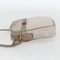 Salvatore Ferragamo Vala Shoulder Bag Nylon Beige Nylon Shoulder Bag Bag (Authentic Pre-Loved)