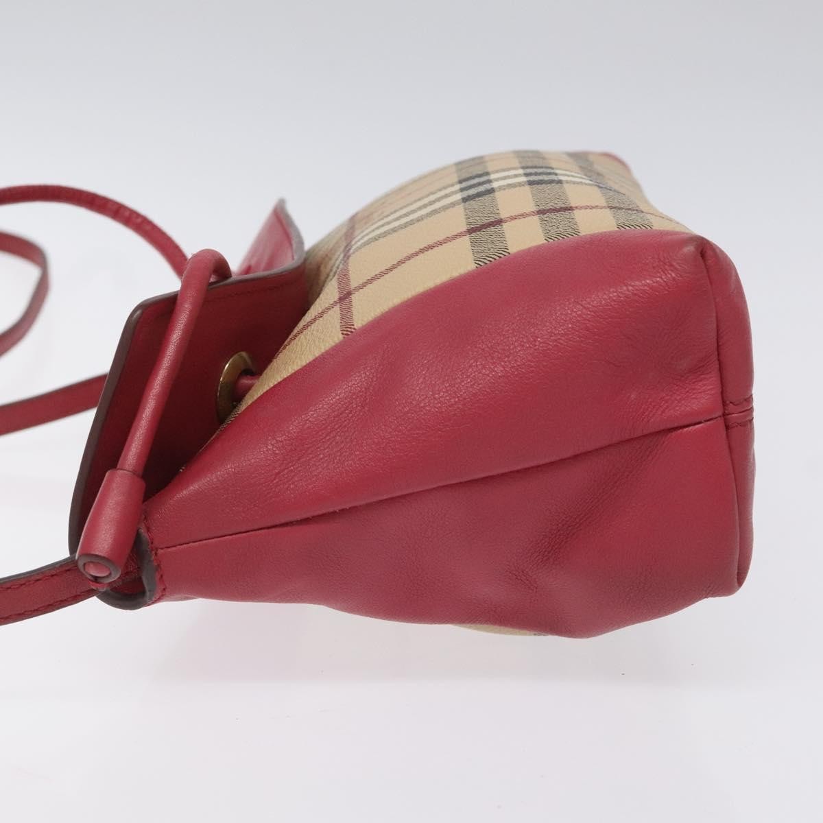 Burberry Nova Check Shoulder Bag Canvas And Leather Beige Pvc Shoulder Bag Bag (Pre-Loved)