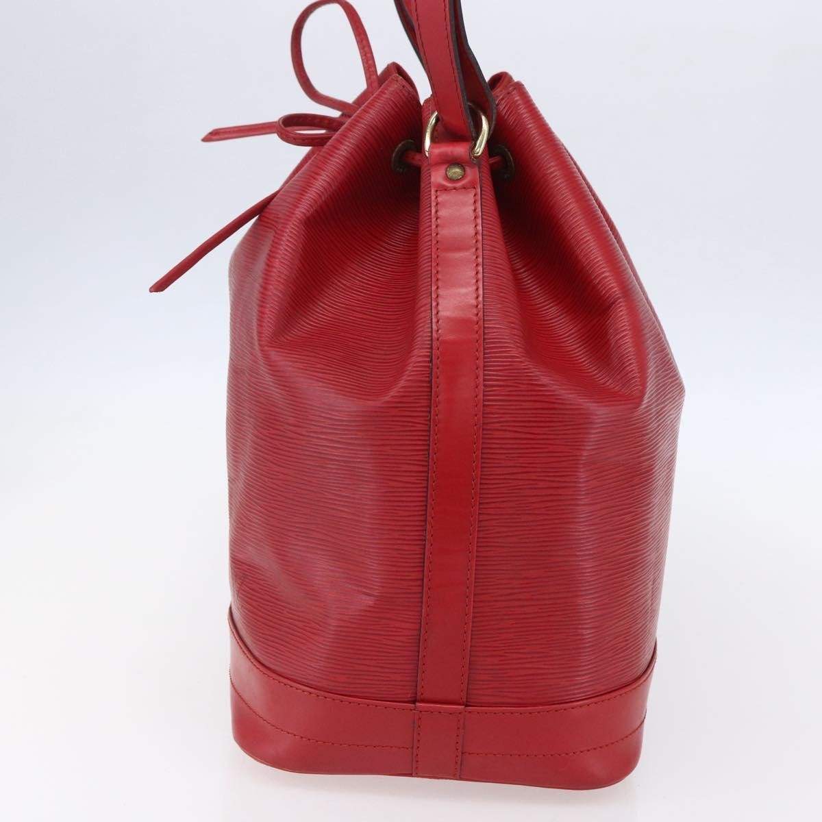 Louis Vuitton Noe Shoulder Bag Leather Red Leather Shoulder Bag Bag (Authentic Pre-Loved)