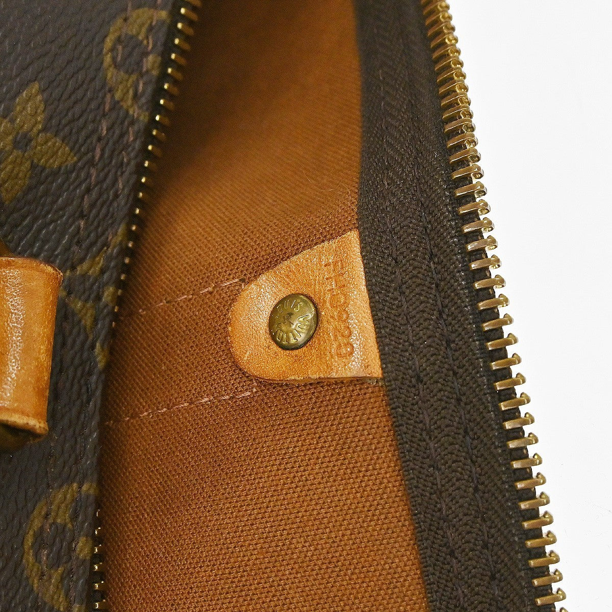 Louis Vuitton Keepall Bag Monogram Canvas Brown Canvas Travel Bag Bag (Pre-Loved)