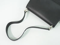 Salvatore Ferragamo Gancini Shoulder Bag Leather Black Leather Shoulder Bag Bag (Authentic Pre-Loved)