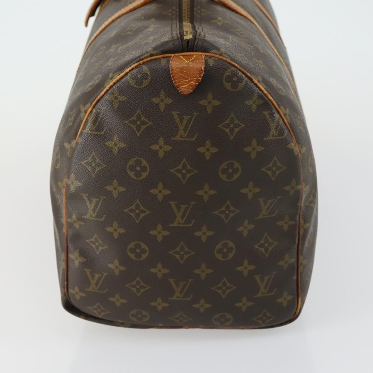 Louis Vuitton Keepall Bag Monogram Canvas Brown Canvas Travel Bag Bag (Authentic Pre-Loved)