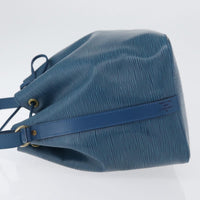 Louis Vuitton Petit Noe Handbag Epi Leather Blue Leather Shoulder Bag Bag (Pre-Loved)