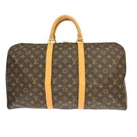 Louis Vuitton Louis Vuitton Keepall Bag Monogram Canvas Brown Canvas Travel Bag Bag (Authentic Pre-Loved)