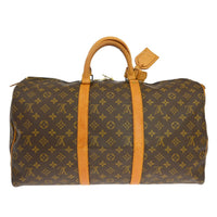 Louis Vuitton Louis Vuitton Keepall Bag Monogram Canvas Brown Canvas Travel Bag Bag (Pre-Loved)