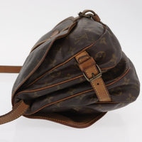 Louis Vuitton Saumur Handbag Monogram Canvas Brown Canvas Shoulder Bag Bag (Authentic Pre-Loved)