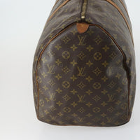 Louis Vuitton Keepall Bag Monogram Canvas Brown Canvas Travel Bag Bag (Authentic Pre-Loved)