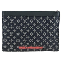 Louis Vuitton Pochette Apollo Limited Edition Upside Down Monogram Ink Navy Canvas Clutche & Pouche Bag (Authentic Pre-Loved)
