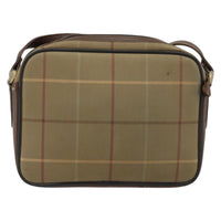 Burberry Nova Check Shoulder Bag Canvas Beige Canvas Shoulder Bag Bag (Authentic Pre-Loved)