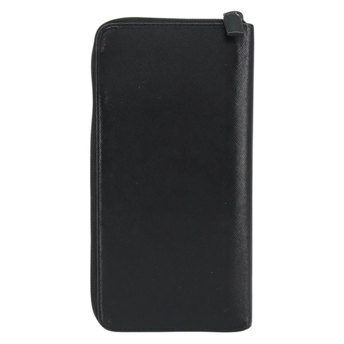 Prada Prada Saffiano Wallet Leather Black Leather Wallets Accessory (Pre-Loved)