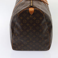 Louis Vuitton Keepall Bag Monogram Canvas Brown Canvas Travel Bag Bag (Authentic Pre-Loved)