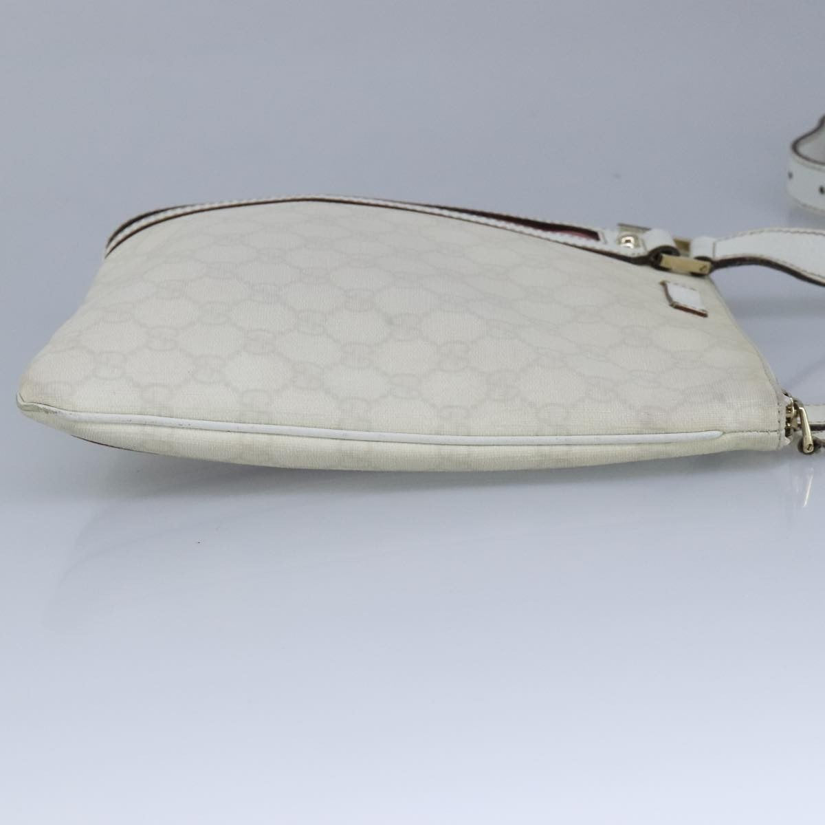 Gucci Sherry Line Shoulder Bag Canvas White Pvc Shoulder Bag Bag (Pre-Loved)