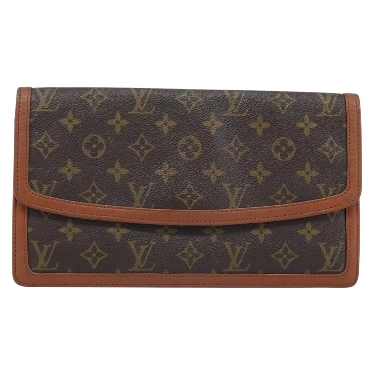 Louis Vuitton Dame Pochette Monogram Canvas Brown Canvas Clutche & Pouche Bag (Authentic Pre-Loved)